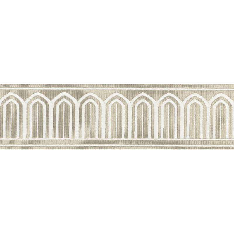 ARCHES EMBROIDERED TAPE MEDIUM_TAUPE