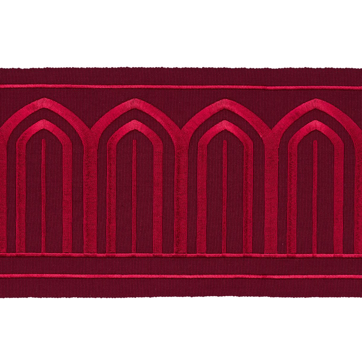 ARCHES EMBROIDERED TAPE WIDE_RED