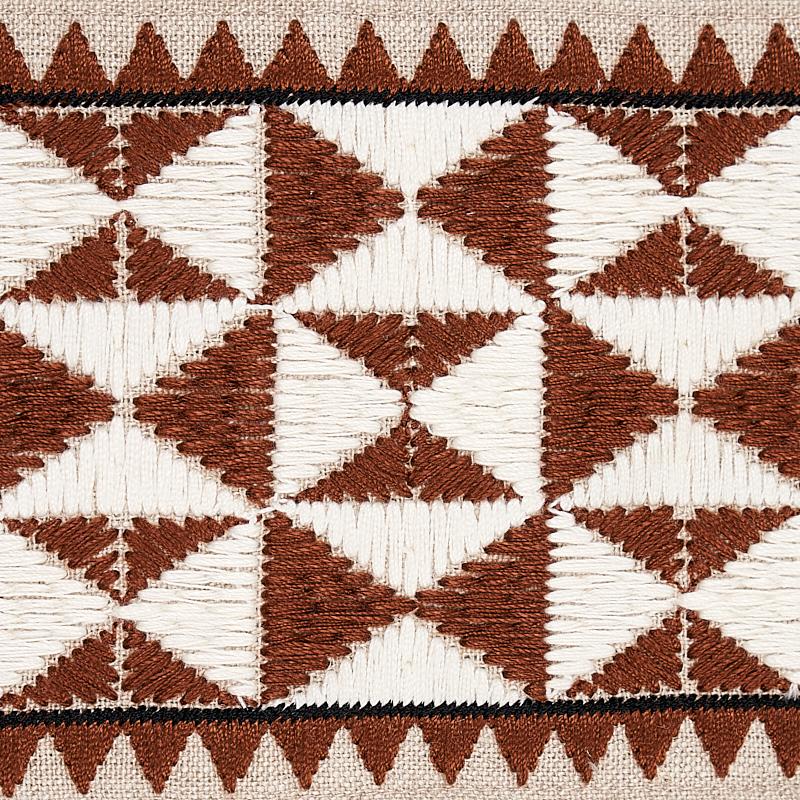 Zulma Embroidered Tape_BROWN