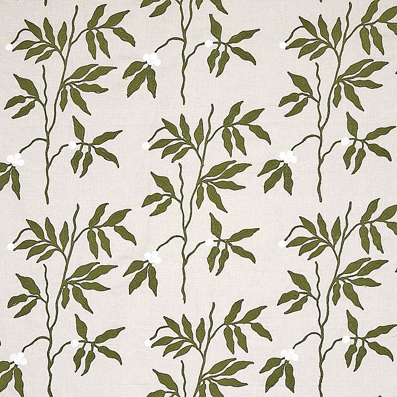 LILLA EMBROIDERY_OLIVE ON NEUTRAL