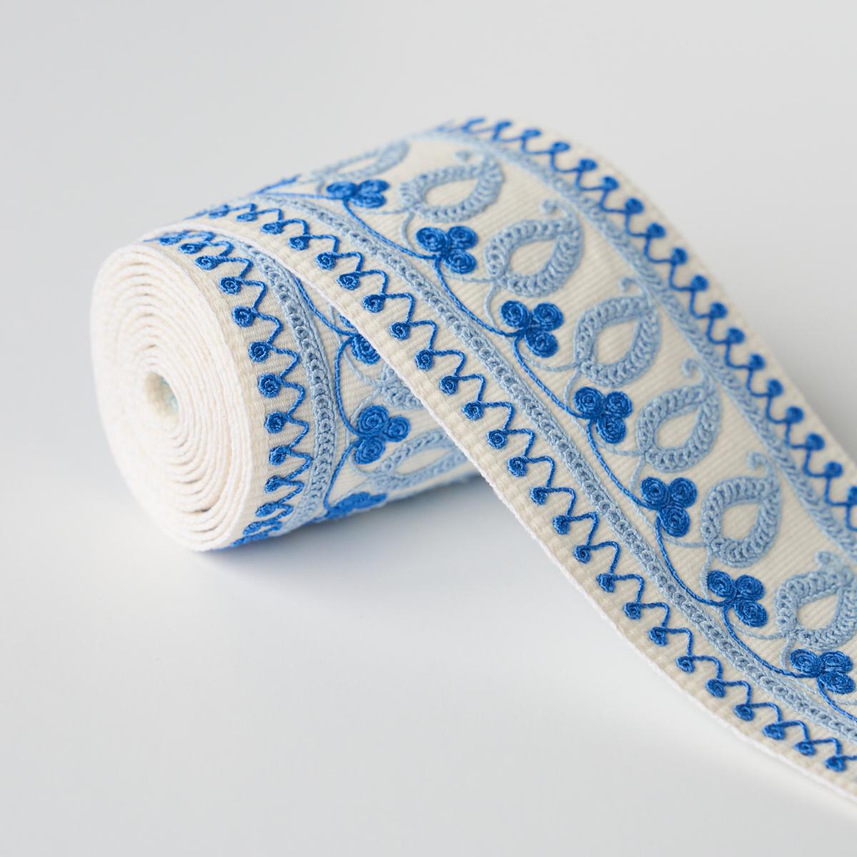PAISLEY EMBROIDERED TAPE_BLUES