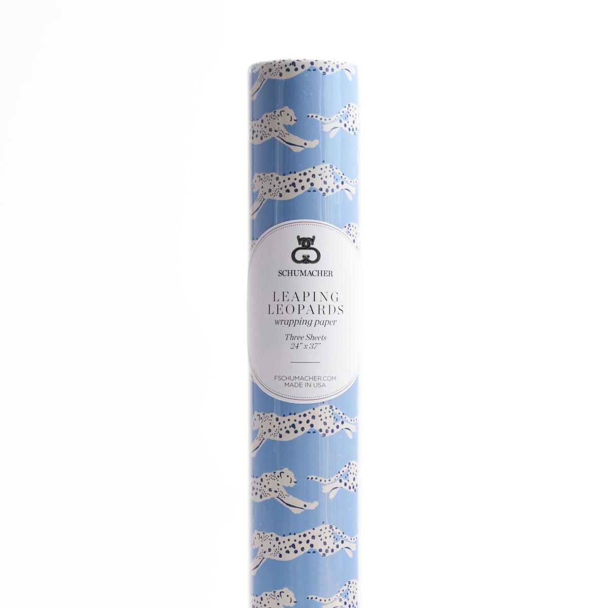 Leaping Leopards Wrapping Paper_SKY