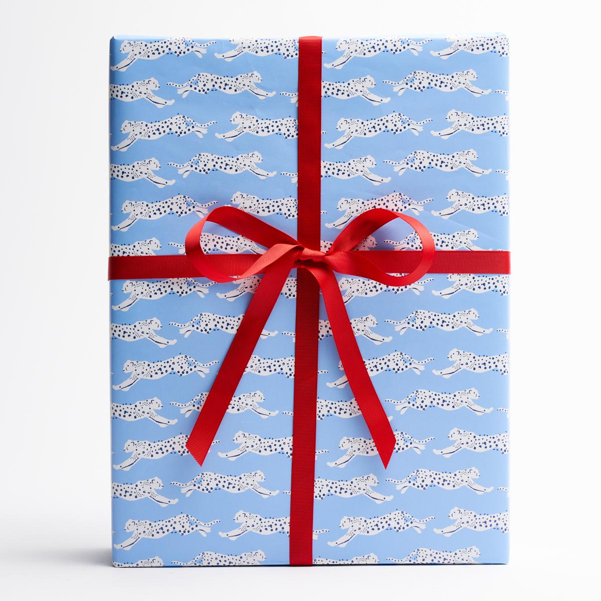 Leaping Leopards Wrapping Paper_SKY
