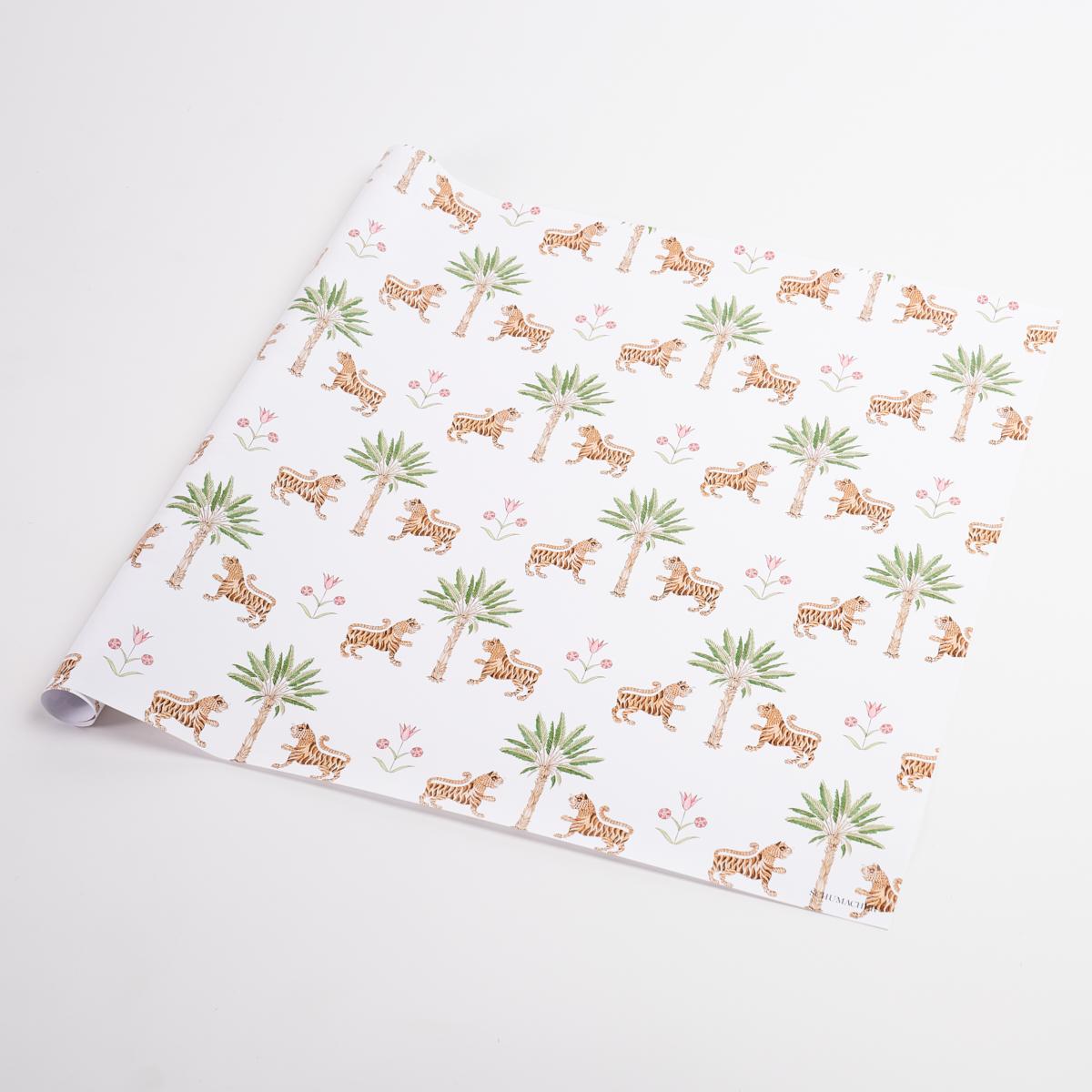 Tiger Palm Wrapping Paper_CRIMSON