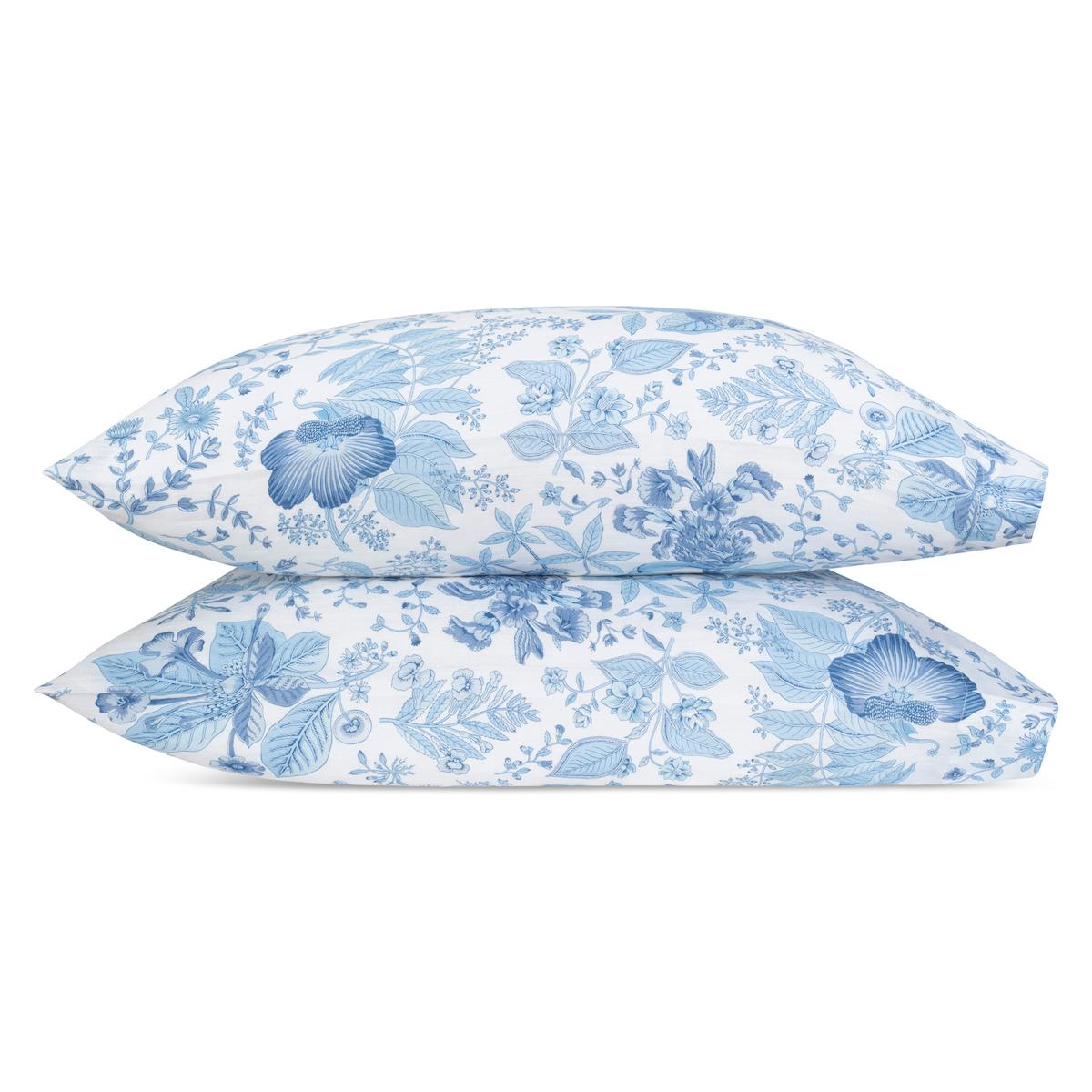 Pomegranate Linen Pillowcase - Pair_PORCELAIN BLUE