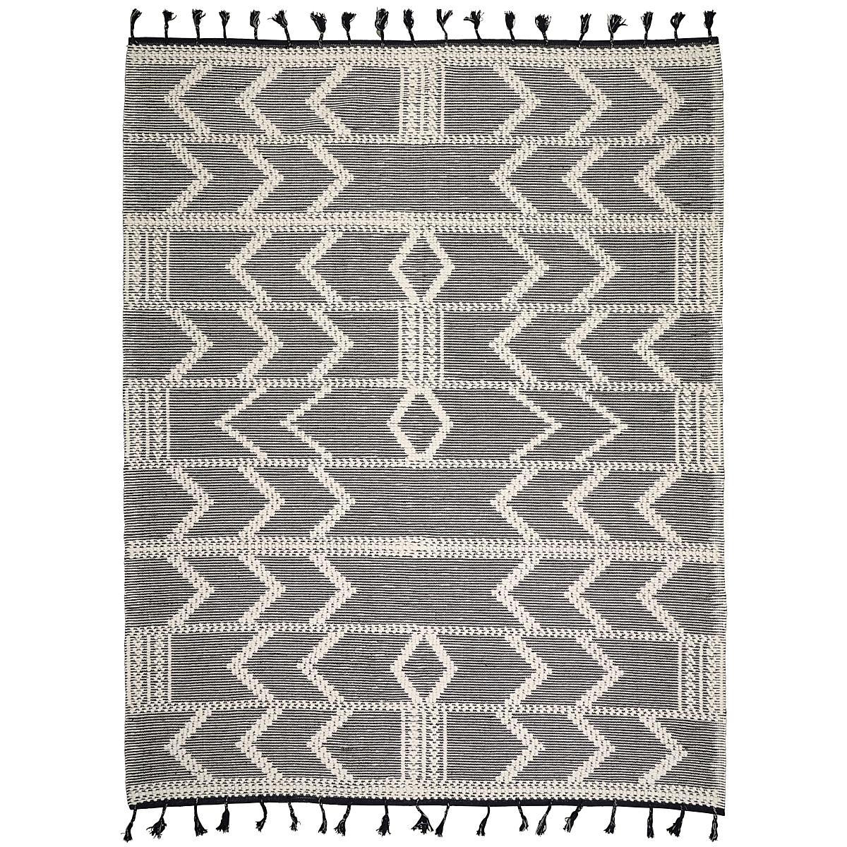 Malta French Knot Rug_Charcoal