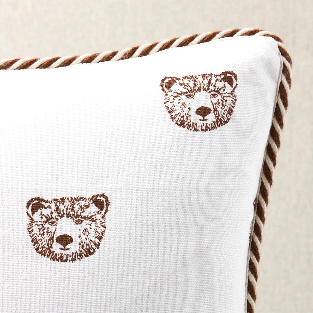 Bear Print Pillow_IVORY