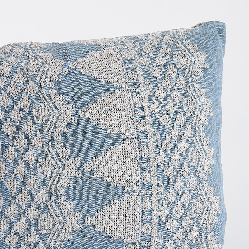 Wentworth Embroidery Pillow_CHAMBRAY