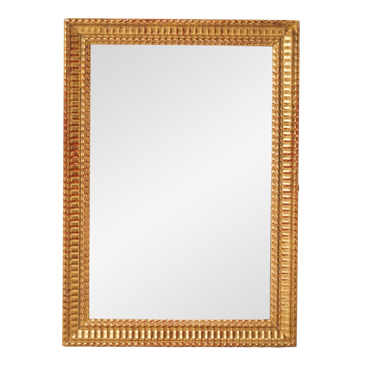 19th C. Carved and Gilded Mirror_null
