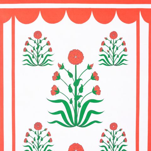 ROYAL POPPY PANEL A_RED
