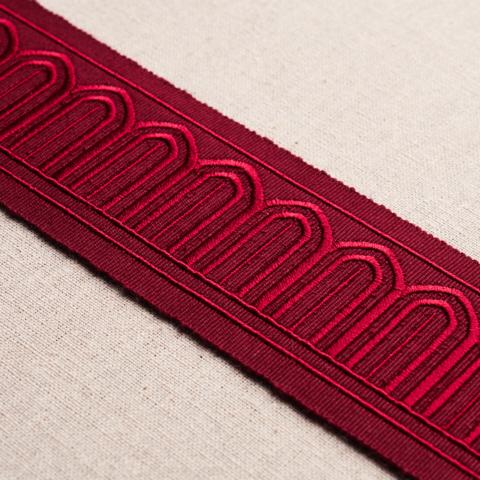 ARCHES EMBROIDERED TAPE MEDIUM_RED