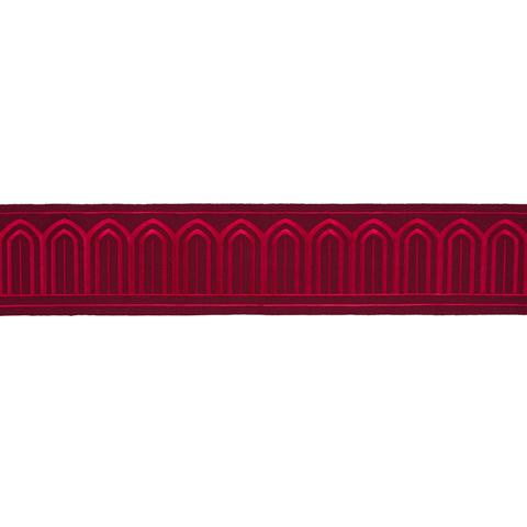 ARCHES EMBROIDERED TAPE WIDE_RED