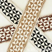 Zulma Embroidered Tape_BROWN