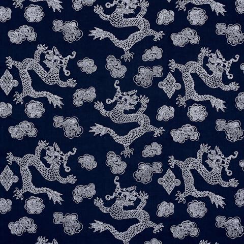 DRAGON EMBROIDERY_NAVY