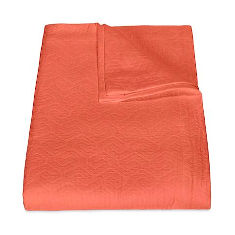 Athena Coverlet_Deep Coral
