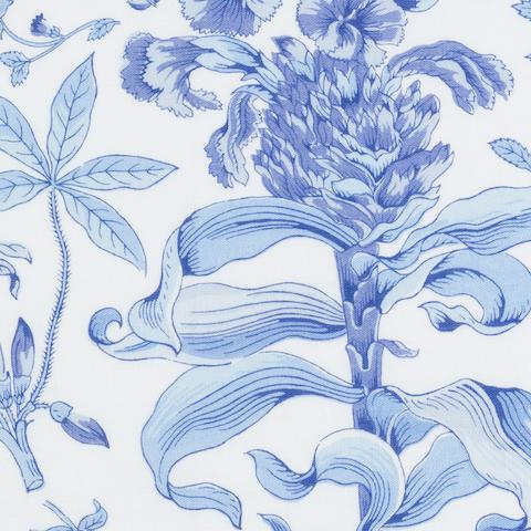 Pomegranate Linen Pillowcase - Pair_PORCELAIN BLUE