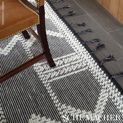 Malta French Knot Rug_Charcoal