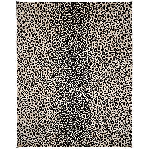 Iconic Leopard Hand-Knotted Rug_Graphite