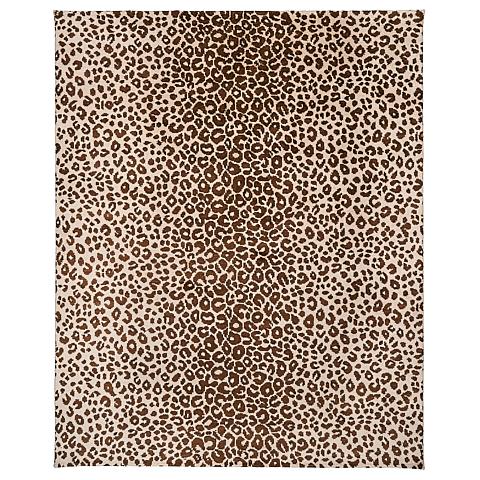 Iconic Leopard Hand-Knotted Rug_Brown