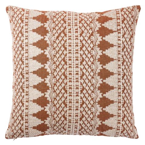 Wentworth Embroidery Pillow_RUST