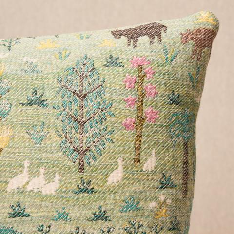 Las Colinas Scenic Tapestry Pillow_Green