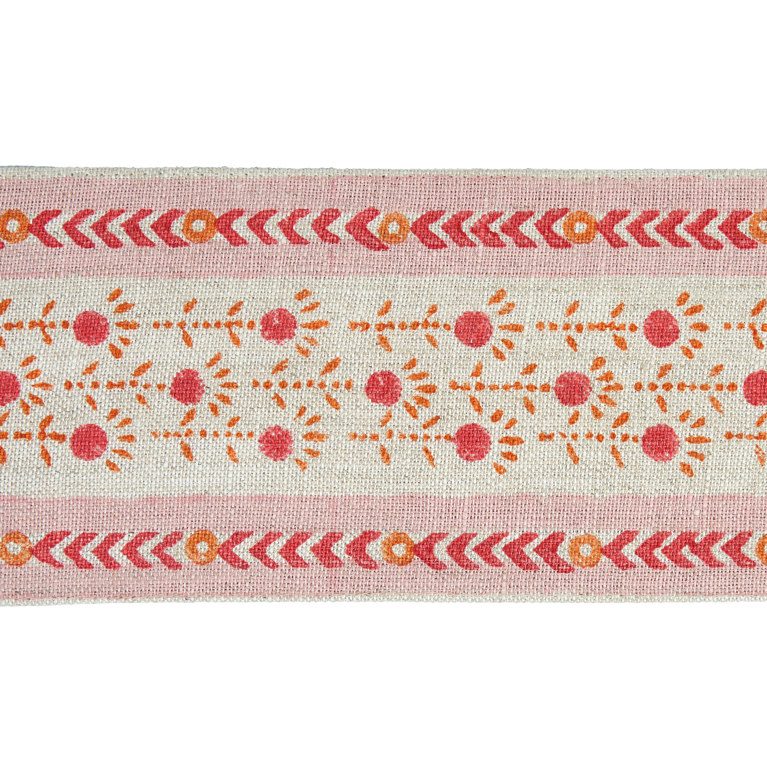 Pica Bella Hand Blocked Tape in Pink and Orange